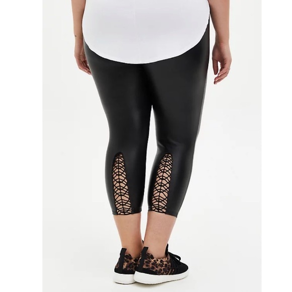 torrid Pants - Torrid Platinum Coated Ponte Leggings - 3X
